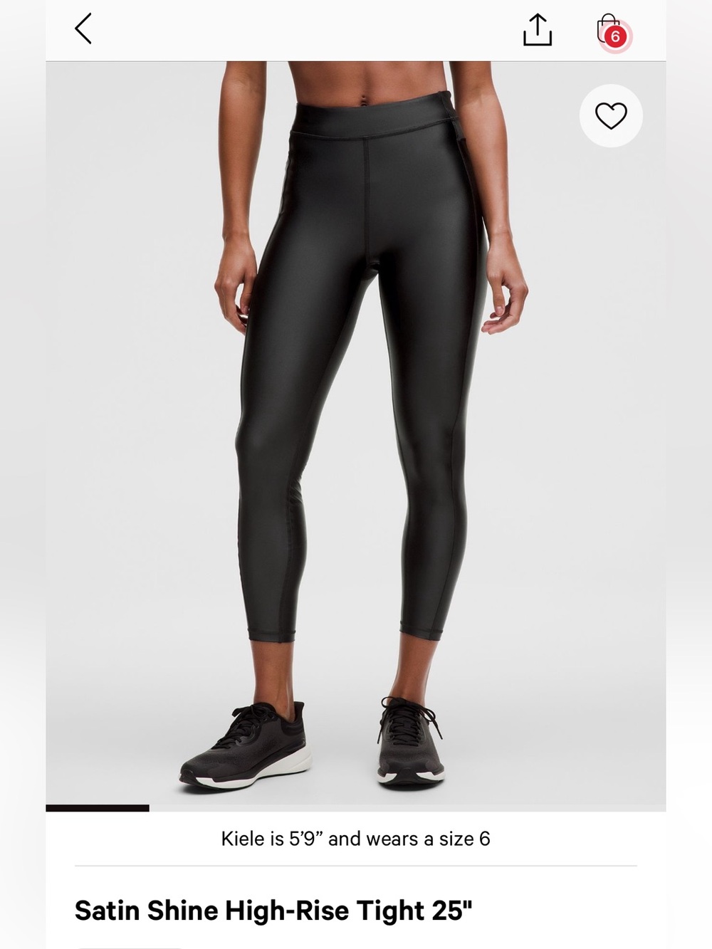 lululemon athletica Satin Shine High-Rise Tights in Black